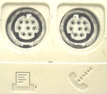 Serial mini-DIN порти старого Macintosh