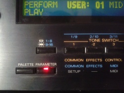 Roland JV-1080: кнопка PARAMETER