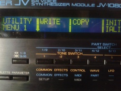 Roland JV-1080: WRITE