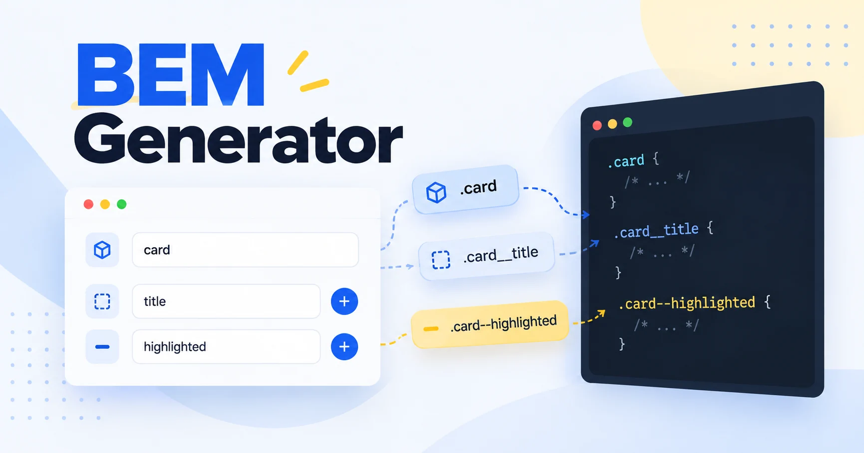BEM Generator — генератор BEM-класів і CSS-селекторів